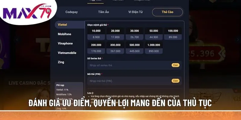 Đánh giá ưu điểm, quyền lợi mang đến của thủ tục